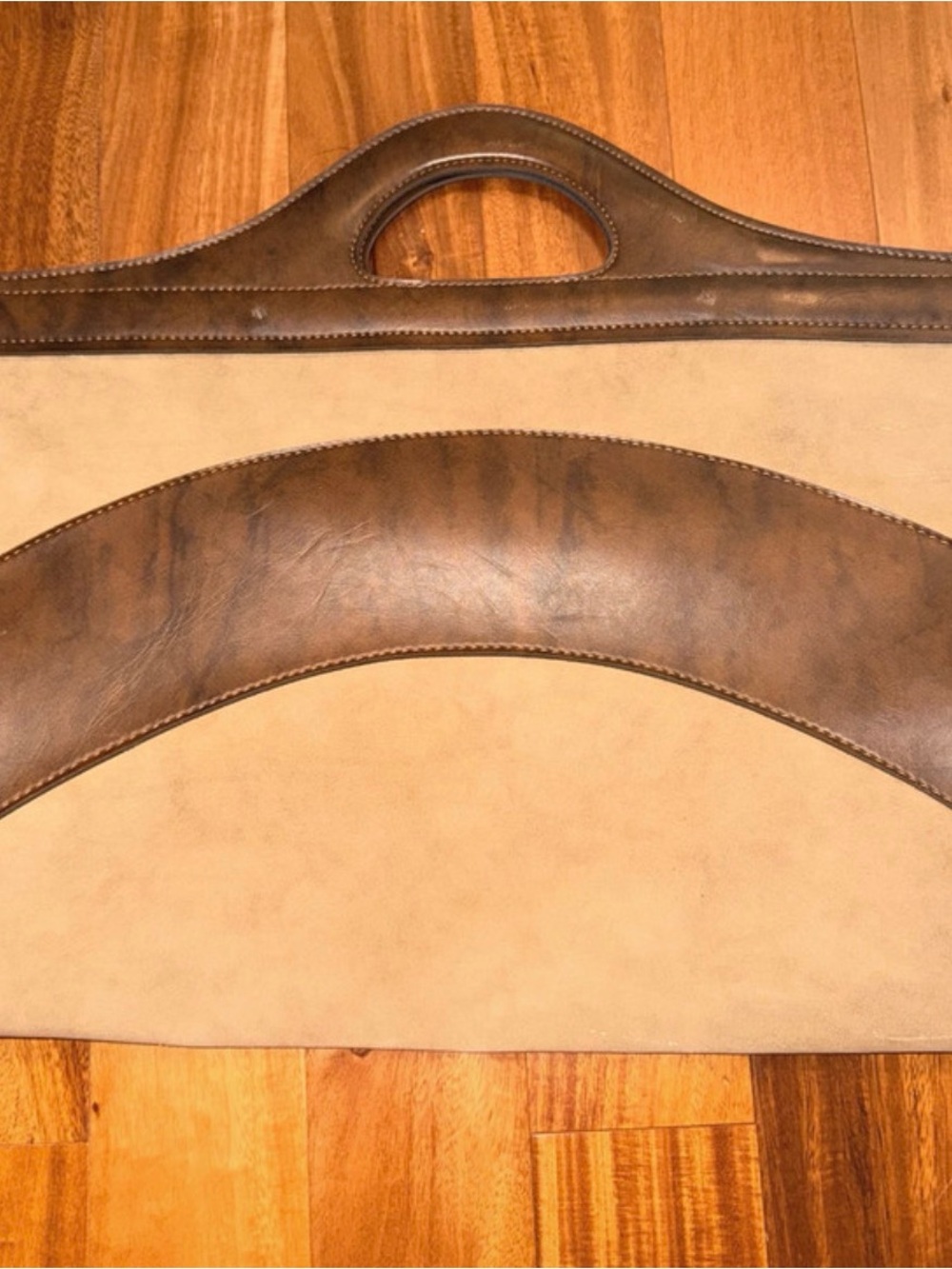 Vintage 1970s Hazel USA Leather & Suede Portfolio Briefcase – Made in USA